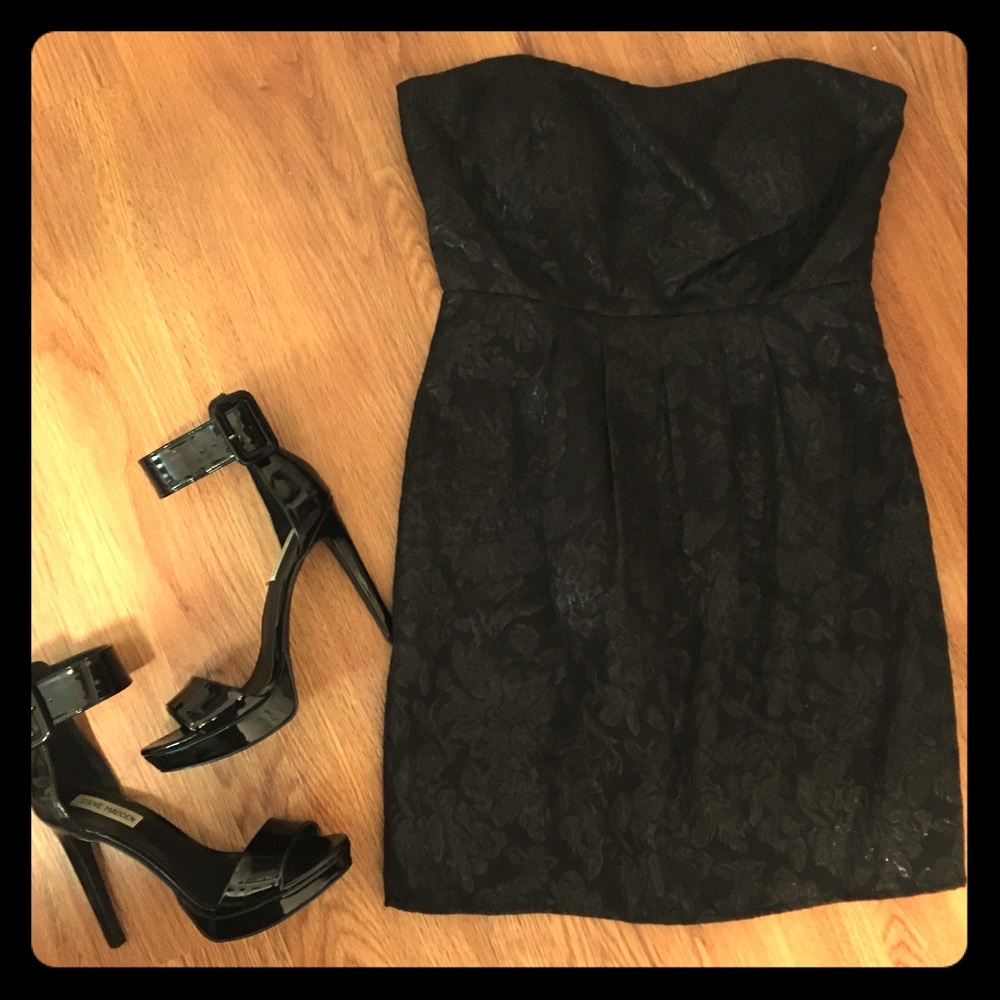 Francesca’s Black Strapless Dress